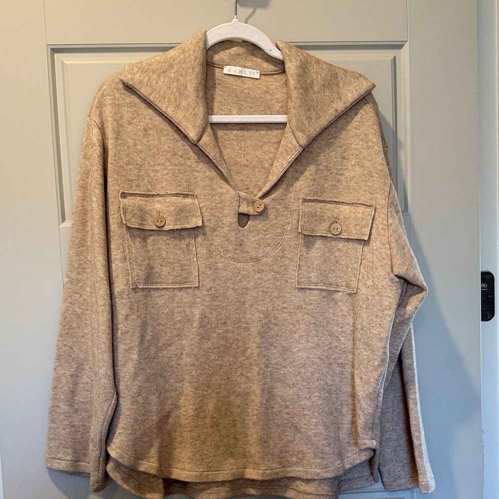 Karlie Tan V-Neck Sweater